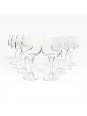 Pottery Barn “Claro” Set of 8 Balloon Wine Glasses 8 1/2” 16oz